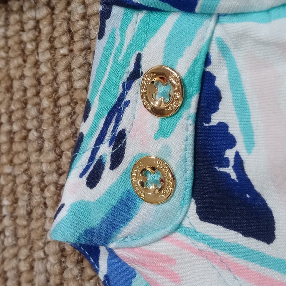 Lilly Pulitzer girls youth dress, XL 12-14, Blue, Pink, White - Picture 4 of 6